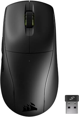 Corsair M75 AIR WIRELESS Mouse da Gioco Ultra Leggero – 2.4GHz & Bluetooth – 26,000 DPI – Batteria Fino a 100 Ore Compatibile con iCUE Nero