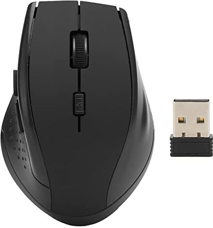 Bewinner Mouse per Computer Wireless per Laptop, Mouse Cordless Portatile Plug And Play 2.4G con 6 Pulsanti, Impugnature Ergonomiche, 1600 DPI, Durata della Batteria di 6 Mesi, Mouse per Tracciamento Ottico Pe