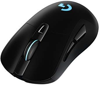 Logitech Mouse da gioco wireless 703 LIGHTSPEED, sensore HERO 25K, 25.600 DPI, RGB, pesi regolabili, 6 pulsanti programmabili, lunga durata della batteria, compatibile con PowerPlay, PC/Mac nero