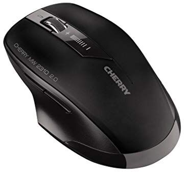 CHERRY MW 2310 2.0, Mouse Wireless a 6 Pulsanti, 2.4 GHz RF con Raggio d'Azione di 10 m, Sensore Ottico e DPI, Dongle USB Nano, per Destri e Mancini, Nero