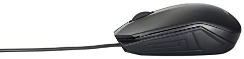 Asus UT280, mouse ottico (con cavo, per mancini e destrorsi, 1000 dpi) Un colore nero