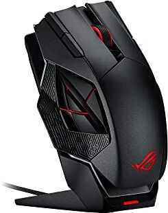 Asus ROG Spatha Rechargeable Wireless MMO Gaming Mouse with 12 Programmable Buttons, 8200DPI And Aura RGB Black