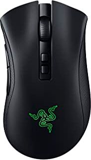 Razer DeathAdder V2 Pro Mouse da Gioco Wireless con Comfort Ergonomico (Interruttori Ottici di Seconda Generazione, Messa a Fuoco Ottica + Sensore 20K, Cavo SpeedFlex, 88 Grammi) Nero