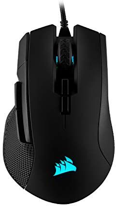 Corsair IRONCLAW RGB Mouse da Gioco FPS/MOBA con Cavo 18.000 DPI 7 Pulsanti Programmabili Progettato per Mani Grandi Compatibile con iCUE PC, Mac, PS5, PS4, Xbox Nero