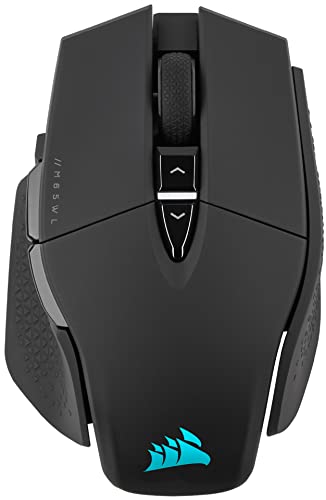 Corsair M65 RGB ULTRA WIRELESS Mouse da Gioco FPS Sintonizzabile 26.000 DPI Wireless Sub-1ms Sistema di Peso Batteria fino a 120 Ore Compatibile con iCUE PC, Mac, PS5, PS4, Xbox Nero