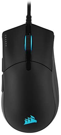 Corsair SABRE RGB PRO CHAMPION SERIES FPS/MOBA Gaming Mouse Forma ergonomica per Esports e gioco competitivo Ultra-leggero 74g Cavo Paracord flessibile