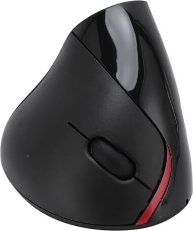 Bewinner Mouse Wireless Ergonomico, Mouse Verticale Ricaricabile per Mano Destra con 3 Livelli DPI Regolabili 800, 1200, 1600, 3 Pulsanti 5, Compatibile con PC, Laptop, Tablet (BLACK)