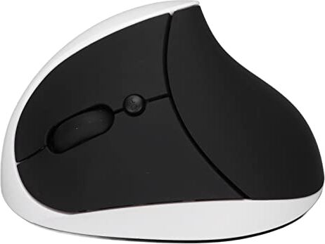 Bewinner Mouse Ergonomico Verticale per Mano Sinistra, Mouse Ottico Verticale Wireless, Mouse Ricaricabile 800, 1200, 1600 DPI con Ricevitore USB, Clic Silenziosi per Laptop, PC, Desktop