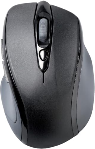 Kensington Mouse Pro Fit wireless, Mouse Ottico di Medie Dimensioni, per l'Home Office, 5 Pulsanti e Design Ergonomico per Destrorsi, Connessione Plug & Play, per Windows e macOS, Nero (K72405EU)