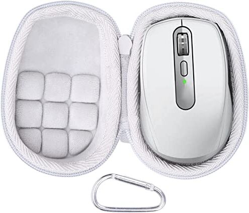 co2CREA Custodia rigida di ricambio per mouse Logitech MX Anywhere 3S 3 Anywhere 2S Anywhere 2 Compact Performance Mouse (custodia grigio pallido)(solo scatola,Case Only)