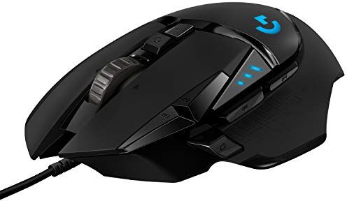 Logitech G502 HERO Mouse Gaming Prestazioni Elevate, Sensore HERO 25K, 25.600 DPI, RGB, Pesi Regolabili, 11 Pulsanti Programmabili, Memoria Integrata, PC/Mac/Laptop, Nero