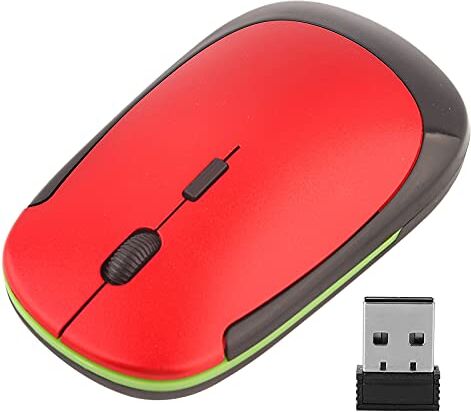 Bewinner 3500L Mouse Ottico Ultrasottile Mouse Senza Fili USB 2.4G 1200DPI Mini Ricevitore Intelligente, Connessione Automatica con 6 Pulsanti per Laptop Funzionamento Flessibile a 360 ° (#2)