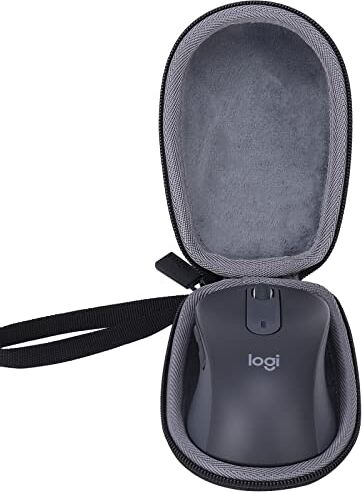 co2CREA Duro Viaggio Caso Copertina coustodia per Logitech Signature M650 L Mouse Wireless(solo scatola,Case Only) (M650 L, nero)