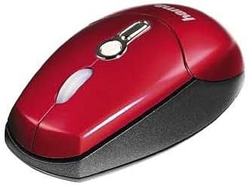 Hama Portatile Wireless Mouse Rosso