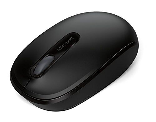 Microsoft Wireless Mobile Mouse 1850 Mouse Wireless con nano ricevitore USB per PC, computer portatili compatibili Windows, Mac, Chrome OS Nero