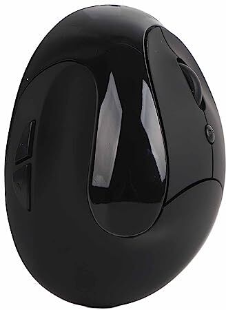 Bewinner Mouse Ottico Ergonomico Verticale Wireless a 6 Tasti, Mouse da Gioco con Impugnatura Ergonomica a 3 Livelli DPI 2,4 GHz per Mano Destra, Mouse Verticale per Computer da Ufficio