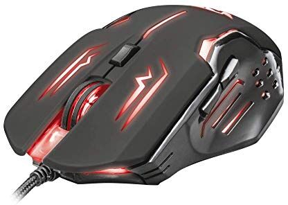 Trust GXT 108 Rava Mouse Gaming Illuminato, Nero