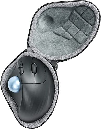 co2CREA Duro Viaggio Caso Copertina per Logitech M570 Trackman Mouse Trackball Wireless Ergonomico（solo scatola）