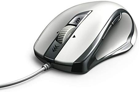 Hama Torino mouse USB Ottico 1200 DPI Mancino Argento, Bianco