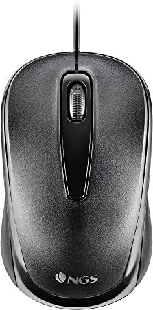 NGS EASY DELTA Mouse Ottico con Filo da 1200 DPI con Connessione UBS, 3 Pulsanti