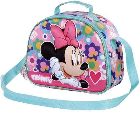 Disney Minni Mouse Heart-Porta Merenda 3D, Rosa, 25.5 x 20 cm