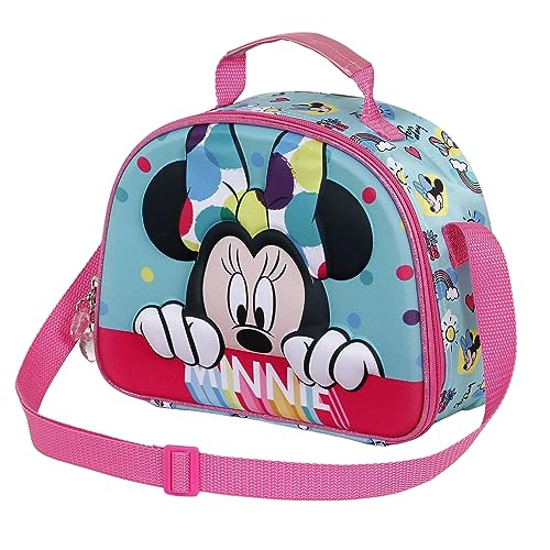 Disney Minni Mouse Wishful-Porta Merenda 3D, Blu, 25.5 x 20 cm