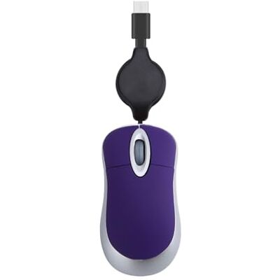 Mocoocouture Cavo USB C Corded Retractable per bambini bambini bambini 1000DPI Optical Travel PC Desktop Notebook Student Mocoocouture Cavo USB C Corded Retractable per bambini bambini bambini 1000DPI Optical Travel PC Desktop Notebook Student