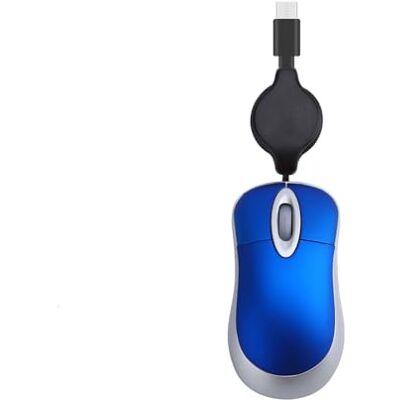 Qsvbeeqj Cavo USB C Mouse Cavo Retrattile Per Bambini 1000 DPI Ottico Per Viaggi PC Desktop Notebook Miniatura Qsvbeeqj Cavo USB C Mouse Cavo Retrattile Per Bambini 1000 DPI Ottico Per Viaggi PC Desktop Notebook Miniatura