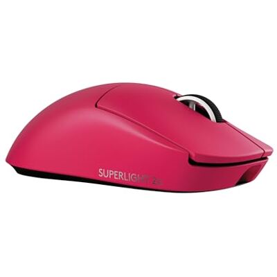 Logitech PRO X SUPERLIGHT 2c, mouse gaming wireless mouse compatto Pro-Grade da 53 g con 5 pulsanti programmabili, ricarica USB-C, sensore a 44K DPI, aggiornamento fino a 8 kHz, PC/Mac Rosa Logitech PRO X SUPERLIGHT 2c, mouse gaming wireless mouse compatto Pro-Grade da 53 g con 5 pulsanti programmabili, ricarica USB-C, sensore a 44K DPI, aggiornamento fino a 8 kHz, PC/Mac Rosa