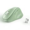 MICROPACK Digitally Yours Mouse wireless ergonomico Micropack con chiavetta USB per PC, laptop e desktop, mouse verticale con clic silenziosi, batteria a lunga durata, fino a 1600 DPI e 1 batteria AA, Verde
