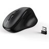 MICROPACK Digitally Yours Micropack, mouse ergonomico senza fili con dongle USB per PC, laptop e desktop, mouse verticale con clic silenzioso, lunga durata della batteria, fino a 1600 DPI e 1 batteria AA, nero