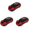 Generic 3 Pz mouse ottico topo funzionante ottica ergonomica senza fili sottile lavorando computer portatile mouse del computer mouse USB mouse senza fili macchina Accessori Opera rosso