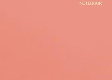 Bloom, Iva Blank Notebook No Lines – Large (8.5 x 11 inches) 120 Unlined Pages with Page Numbers -Soft Coral Pink Matte Cover