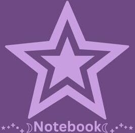 bop, kert Notebook: Purple Stars