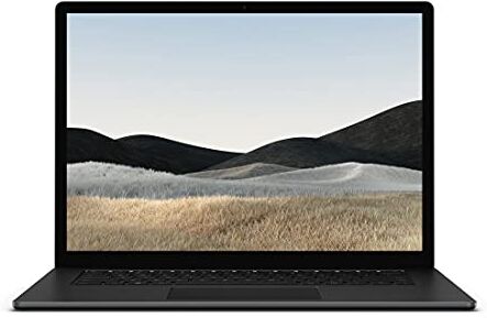 Microsoft Surface Laptop 4 da 15", Intel Core di 11a generazione i7, 1TB, 32GB RAM, Nero Opaco