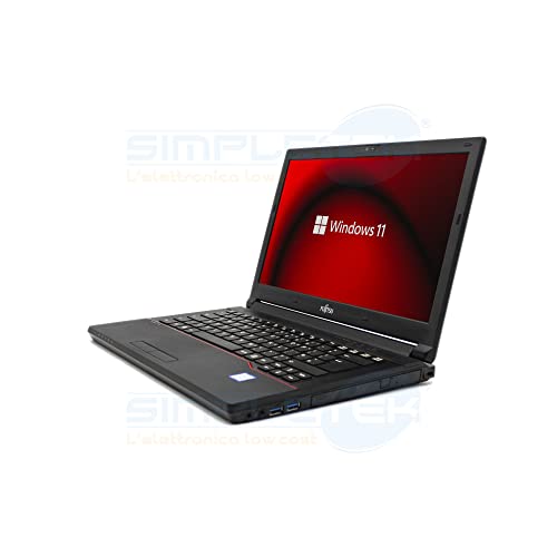 Fujitsu Notebook 14" LifeBook E546 Windows 11 Core i3 2.3GHz Webcam PC Computer Portatile Aziendale Business Laptop SmartWorking (Ricondizionato) (8GB RAM SSD 480GB)
