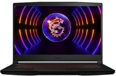 MSI Taccuino da gioco sottile GF63 12VE-030, 39,62 cm (15,6 Zoll), 144Hz, i5-12450H, RTX 4050