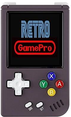 Retro GamePro Console di gioco portatile RG Nano, in lega di alluminio, supporto CNC, funzione lettore musicale, schermo IPS da 1,54 pollici, scheda TF 64 G, gioco 5405 (Anbernic Rg Nano Purple)