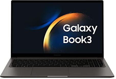 Samsung Galaxy Book3 Laptop, 15.6" FHD, Intel Core i5-1335U 13th gen, 8GB RAM, 256GB SSD, Windows 11 Home, Graphite