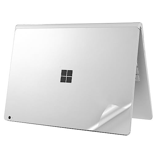 DolDer Microsoft Surface Book 2 (NVIDIA GeForce GTX 1050) Skin Chrome Soft Silver Design Pellicola Sticker per Surface Book 2 (NVIDIA GeForce GTX 1050)