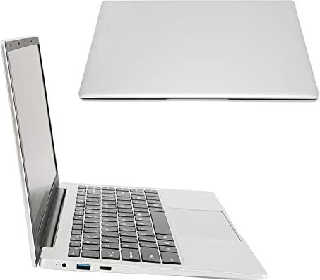 Generic Laptop HD, Schermo da 14 Pollici, Notebook da 100-240 V, Microfono Integrato, 8 GB di RAM, WIFI 2,4 G per Ufficio (8+128G Spina europea)