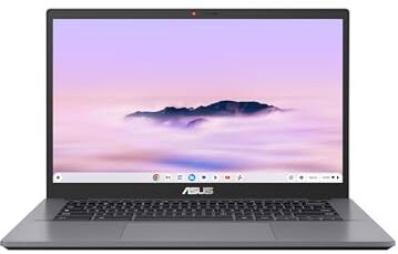 Asus Chromebook Plus CX3402CBA-PQ0070, Notebook Monitor 14" FHD, Display Anti-Glare, Intel Core 12ma Gen i3-1215U, RAM 8GB, 128GB UFS, Grafica Intel UHD, ChromeOS 111, Grigio