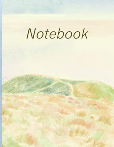 PARK, JUNHA Notebook: Pastel tone & The green field (College ruled / 8.5x11 110pages)