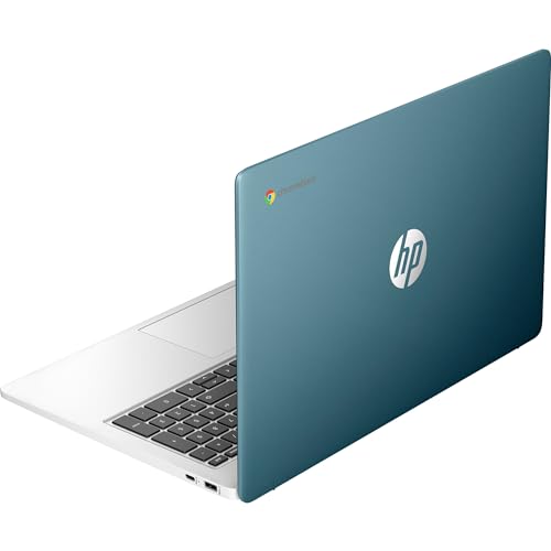 HP Chromebook 15a-na0002sl, Intel Celeron N4500, 8GB RAM LPDDR4, eMMC da 128GB, Display da 15,6" HD, SVA, Antiriflesso, Scheda grafica Intel UHD 600, Wi-Fi, ChromeOS, Webcam HD, Forest Teal