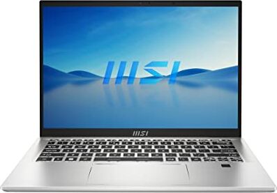 MSI Prestige 14H B12UCX-429IT, Notebook 14" FHD 60Hz, Intel i5-12450H, Nvidia RTX 2050 4GB GDDR6, RAM 16GB LPDDR5 4266MHz, 512GB SSDPCIe4, WiFi 6E, Win 11 Home, Layout e Garanzia ITA, Argento