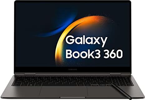 Samsung Galaxy Book3 360 Laptop, 15.6" Super AMOLED, S Pen, Intel EVO, Intel Core i7-1360P 13th gen, 16GB RAM, 512GB SSD, Windows 11 Home, Graphite