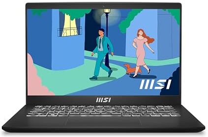 MSI Modern 14 C12M-251IT, Notebook 14" FHD 60Hz, Intel i5-1235U, Intel Iris Xe, 8GB RAM DDR4 3200MHz Onboard, 512GB SSD PCIe 3, WiFi 6, Win 11 Home [Layout e Garanzia ITA] Nero