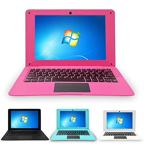 BlueBose 10,1 pollici Windows 10 Laptop 2 GB di RAM + 32 GB di computer portatile ultra sottile Atom Quad Core Full HD 1,44 Ghz USB 3.0 WiFi HDMI Bluetooth (rosa)