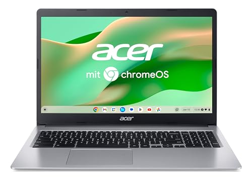 Acer Computer portatile Chromebook 315 (CB315-3H-C0AY)   Schermo FHD da 15,6"   Intel Celeron N4120   4 GB RAM   128 GB eMMC   Intel UHD Graphics 600   Google ChromeOS   Argento   Layout QWERTZ
