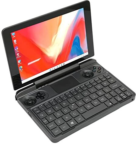 Sxhlseller Mini Laptop Industriale da 8 Pollici, Mini Laptop Portatile I7 1195G7 16G 1T 2.4G 5G Dual Band, Laptop Tascabile USB con 3 Porte 9 Fori, PC Portatile da Gioco con (Spina Europea)